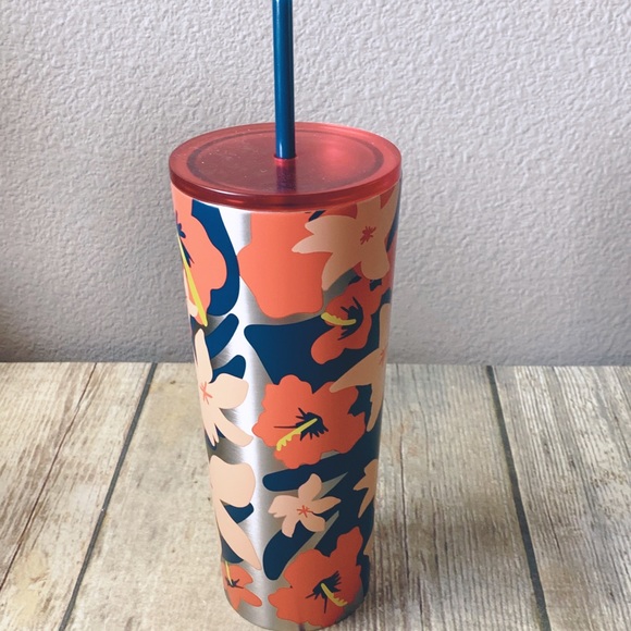 * STARBUCKS Hibiscus Floral Tumbler - Picture 3 of 6